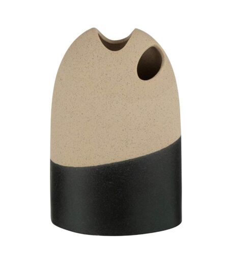Vase Haut en Céramique Black Lombok 25cm Noir