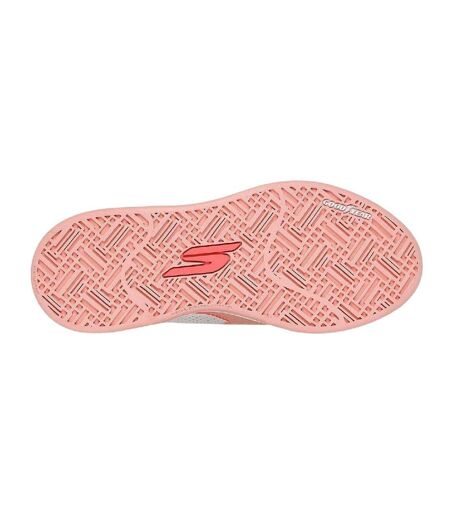 Womens/ladies Viper Classic Flat Court Trainers Off White Skechers