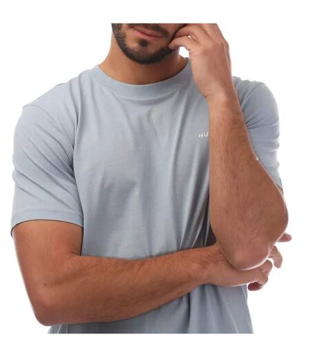 T-shirt Style Logo Dero222 Homme Bleu Hugo