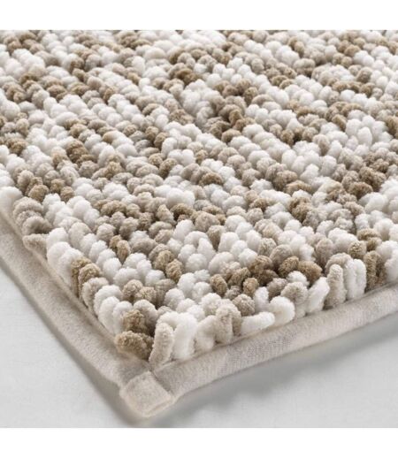 Tapis de Bain Friza 45x75cm Blanc & Marron
