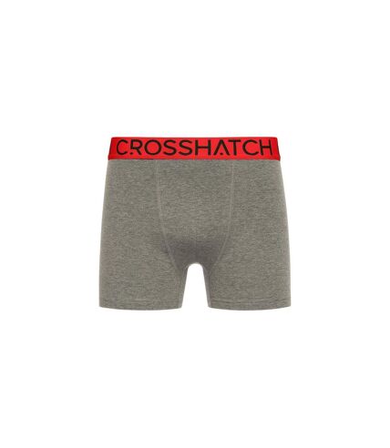 Boxers knightling mve homme rouge / gris / noir Crosshatch