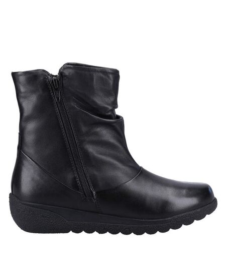 Fleet & Foster Womens/Ladies Brecknock Leather Ankle Boots (Black) - UTFS10123