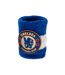 Chelsea FC Unisex Adult Crest Cotton Wristband (Pack of 2) (Royal Blue/White) (One Size) - UTBS3698