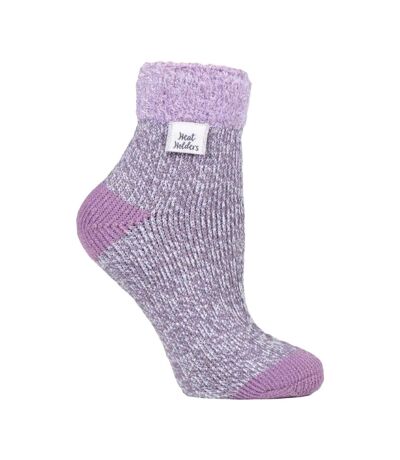 Ladies Ribbed Cuff Thermal Bed Socks for Lounging Around