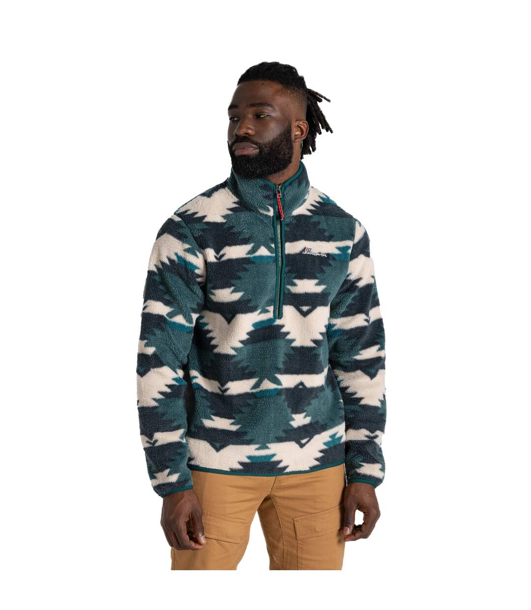 Mens Tatton Ii Half Zip Fleece Top Dark Viridian Craghoppers-3
