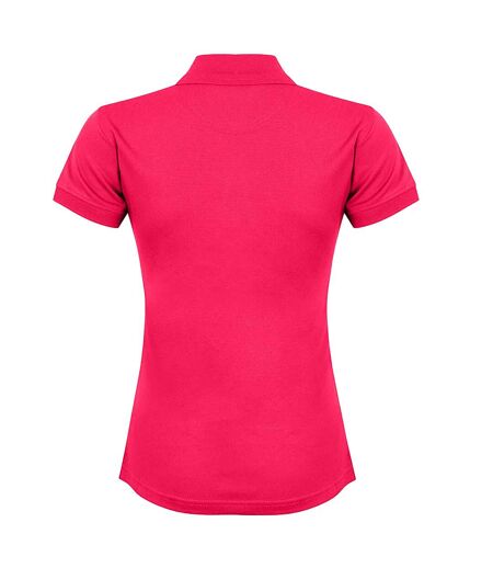 Henbury Womens/Ladies Coolplus® Fitted Polo Shirt (Bright Pink)