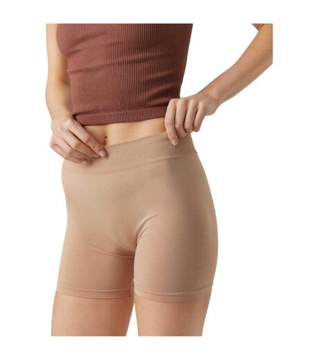 Womens/ladies Jackie Cycling Shorts Tan Vero Moda
