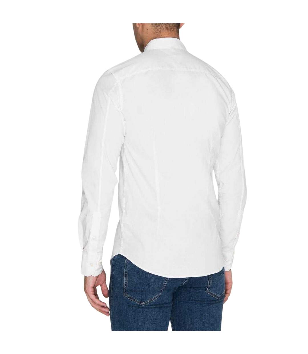 Chemise Manches Longues Motif/style Uni Homme Blanc Tommy Jeans-2