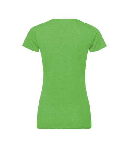 Russell Womens Slim Fit Longer Length Short Sleeve T-Shirt (Green Marl) - UTBC2728