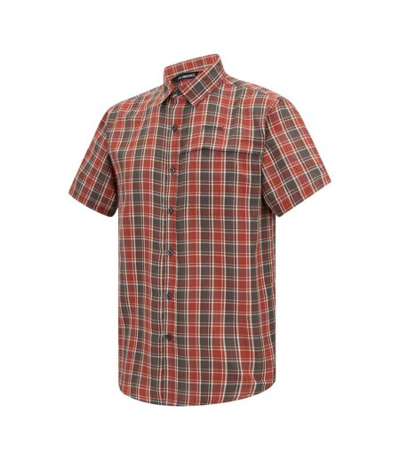 Mens Mindano Multi Check Short-sleeved Shirt Dark Storm Regatta