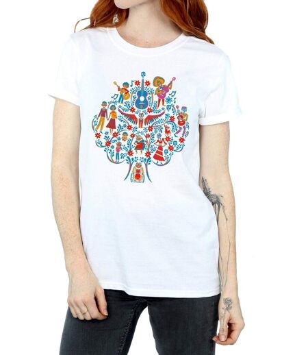 Disney - T-shirt COCO TREE PATTERN - Femme (Blanc) - UTBI16467
