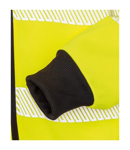 Sweat À Capuche Robust Safety Homme Jaune Fluo Result Genuine Recycled