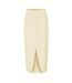 Womens/ladies The Ultimate  Fitted Midi Skirt Lime Cream Muse-3