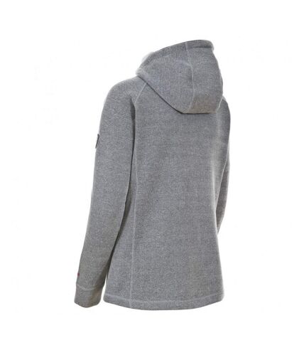 Trespass Womens/Ladies Whirlwind Full Zip Hooded Fleece Jacket (Grey Marl)