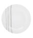 Lot de 6 Assiettes à Dessert Lignes 19cm Blanc-1