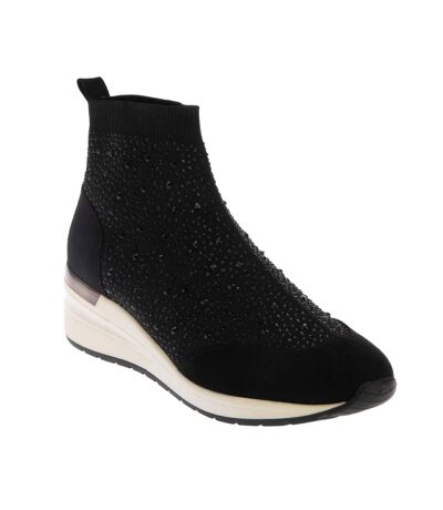 Baskets Chaussettes Femme Noir Dune London