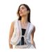 Gilet Motif/style Géométrique Femme Crème Threadbare-1
