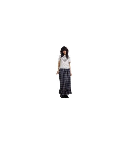 Jupe Longue Motif/style À Carreaux Femme Bleu The Ragged Priest