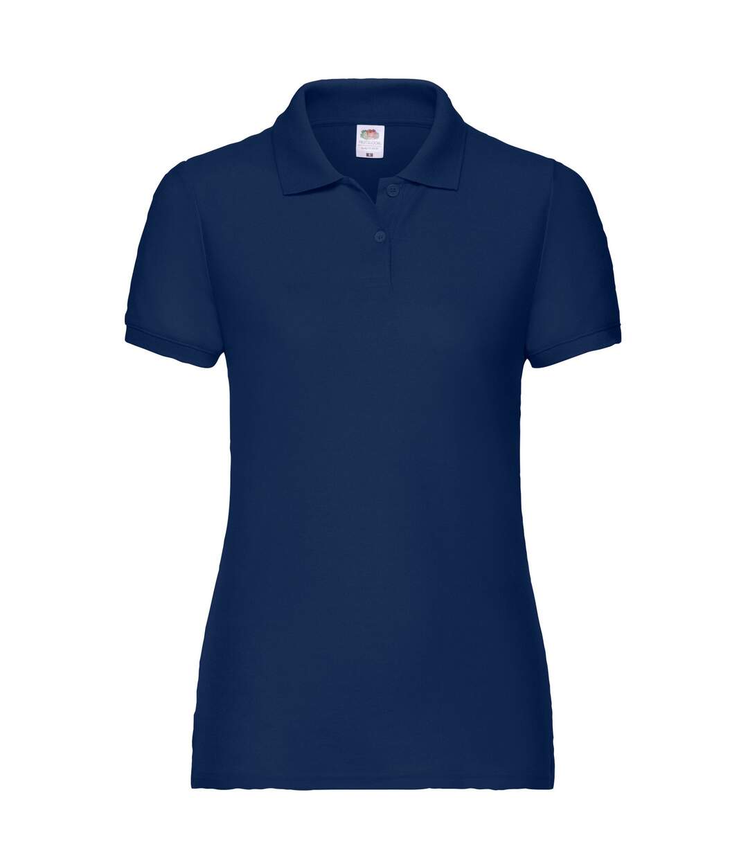 Womens/ladies Lady Fit 65/35 Polo Shirt Navy Fruit Of The Loom-1