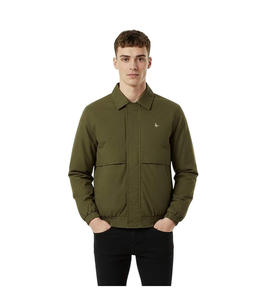 Blouson Harrington Homme Vert Kaki Jack Wills-4