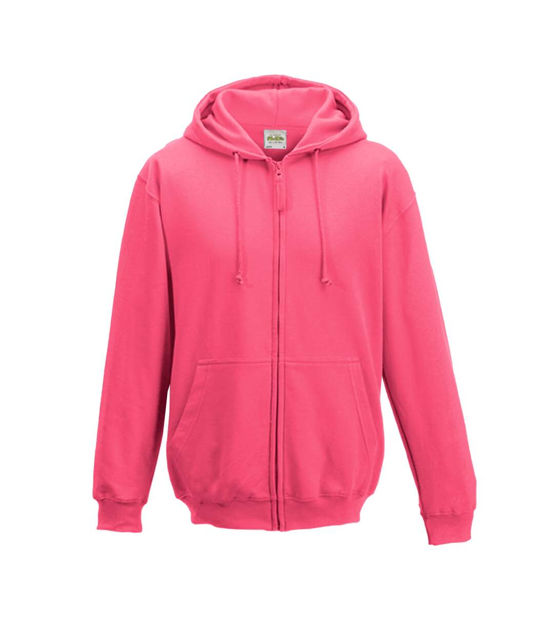 Sweatshirt à capuche et fermeture zippée homme rose Awdis