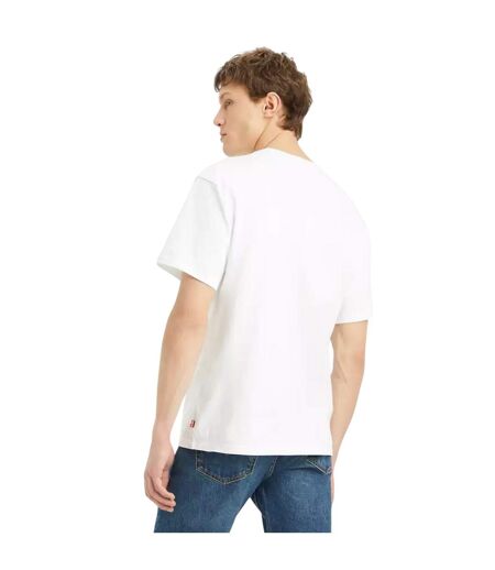 T-shirt Motif/style Lettrage Homme Blanc Levis