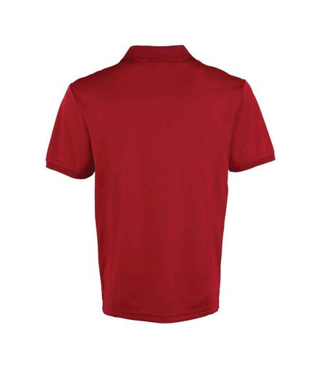 Polo coolchecker homme bordeaux Premier