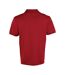 Mens coolchecker pique polo shirt burgundy Premier