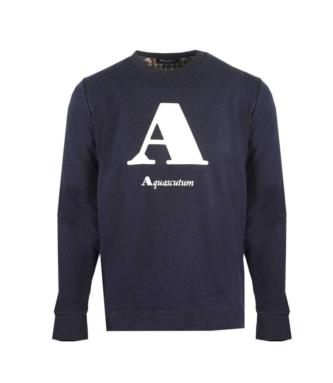 Sweat Motif Logo Adulte Bleu Marine Aquascutum-1