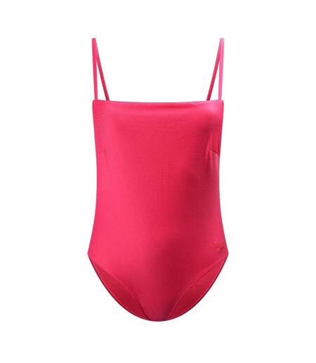 Maillot De Bain 1 Pièce Uni À Bretelles Fines Femme Rose Corail Speedo