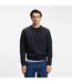Mens Westart Premium Cotton Crew Neck Sweatshirt Dark Blue Boss-2