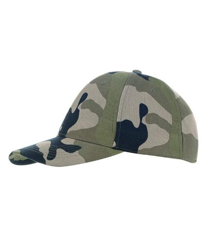 SOLS - Casquette de baseball BUFFALO - Unisexe (Vert kaki/noir/beige) - UTPC372