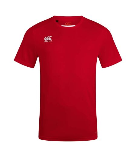 Mens Club Dry T-shirt Flag Red Canterbury