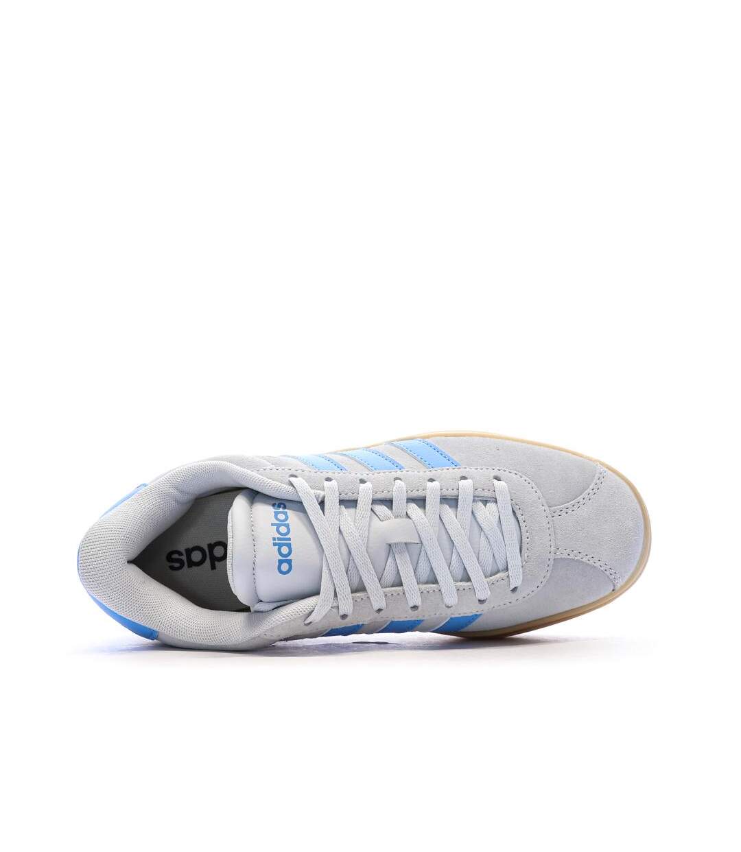 Baskets bleu clair femme adidas court bold-4