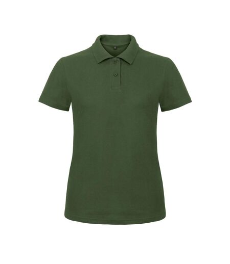 B&C Womens/Ladies ID.001 Piqué Polo Shirt (Bottle Green) - UTBC5347