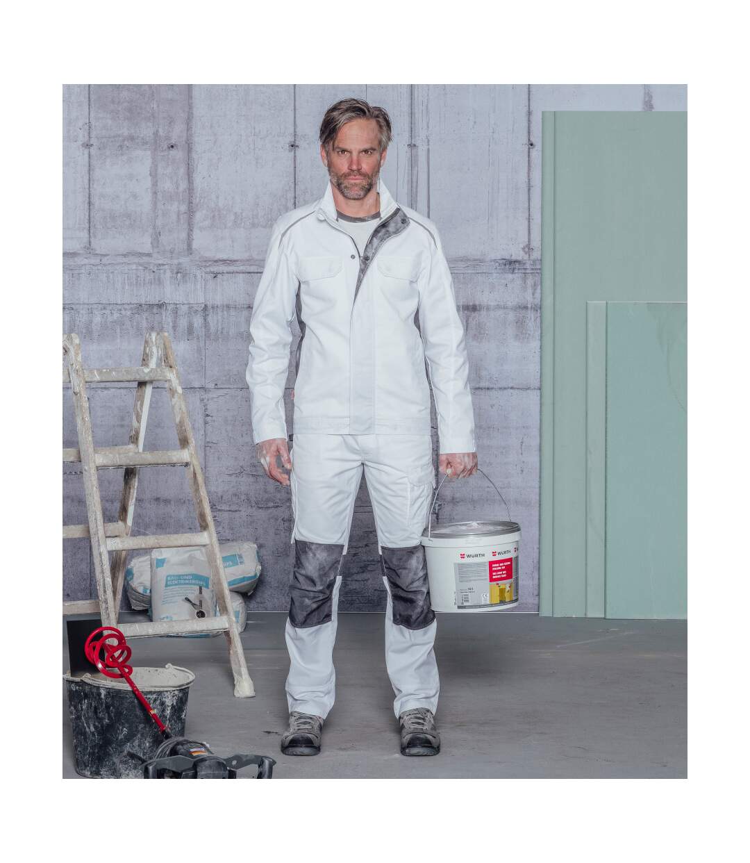 Pantalon de travail Cetus Würth MODYF blanc/anthracite