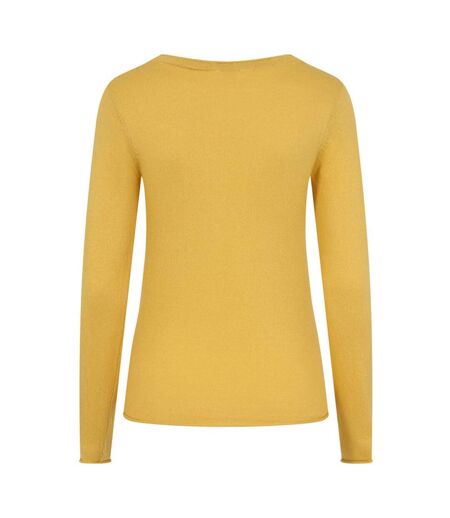 Womens/ladies Knitted Cardigan Yellow Lazy Jacks