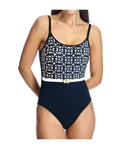 Women's round neckline swimsuit W240481