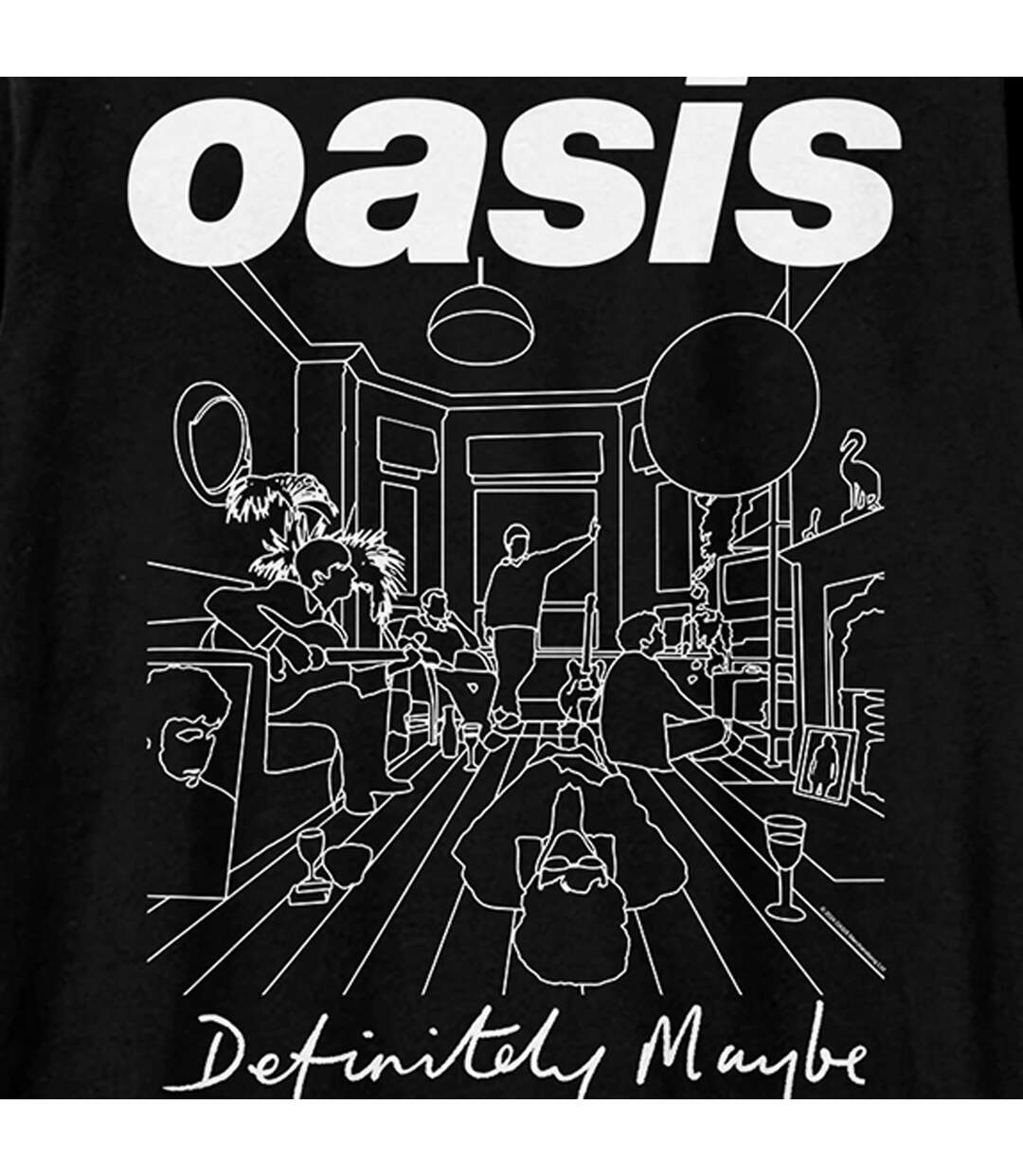 T-shirt definitely maybe adulte noir Amplified Amplified