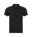 Mens Team Polo Shirt Black Gold Finden & Hales-1