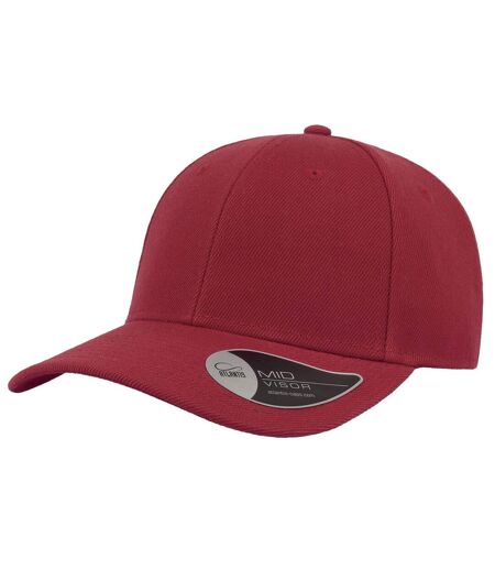 Atlantis Beat Structured 6 Panel Cap (Red) - UTAB475