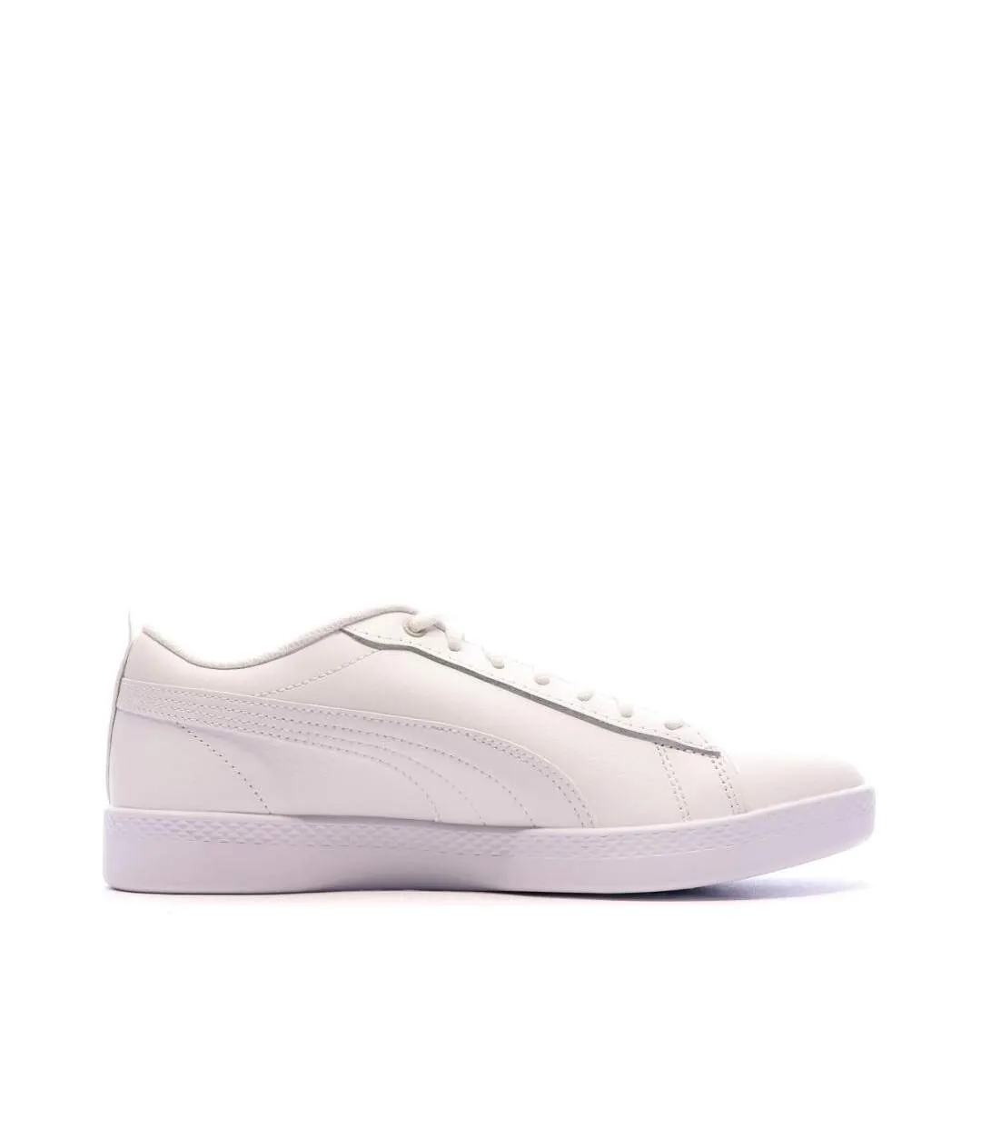 Baskets blanche femme puma smash v2-2