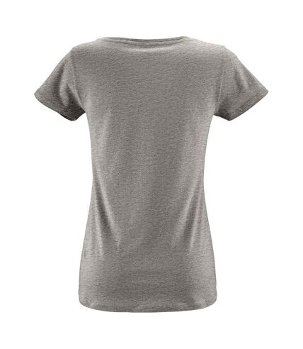 SOLS Womens/Ladies Milo Marl Natural T-Shirt (Grey Marl) - UTPC7231