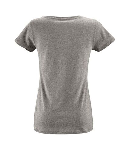 T-shirt milo femme gris chiné SOLS