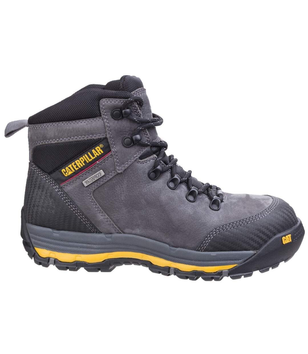 Mens munising waterproof safety boots dark shadow Caterpillar-2