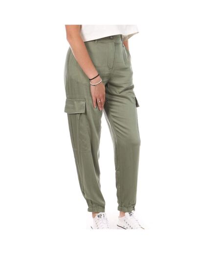 Pantalon fluide kaki femme lee cooper okarta - 26