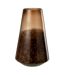 Vase Cône en Verre Lester 36cm Marron Foncé-1