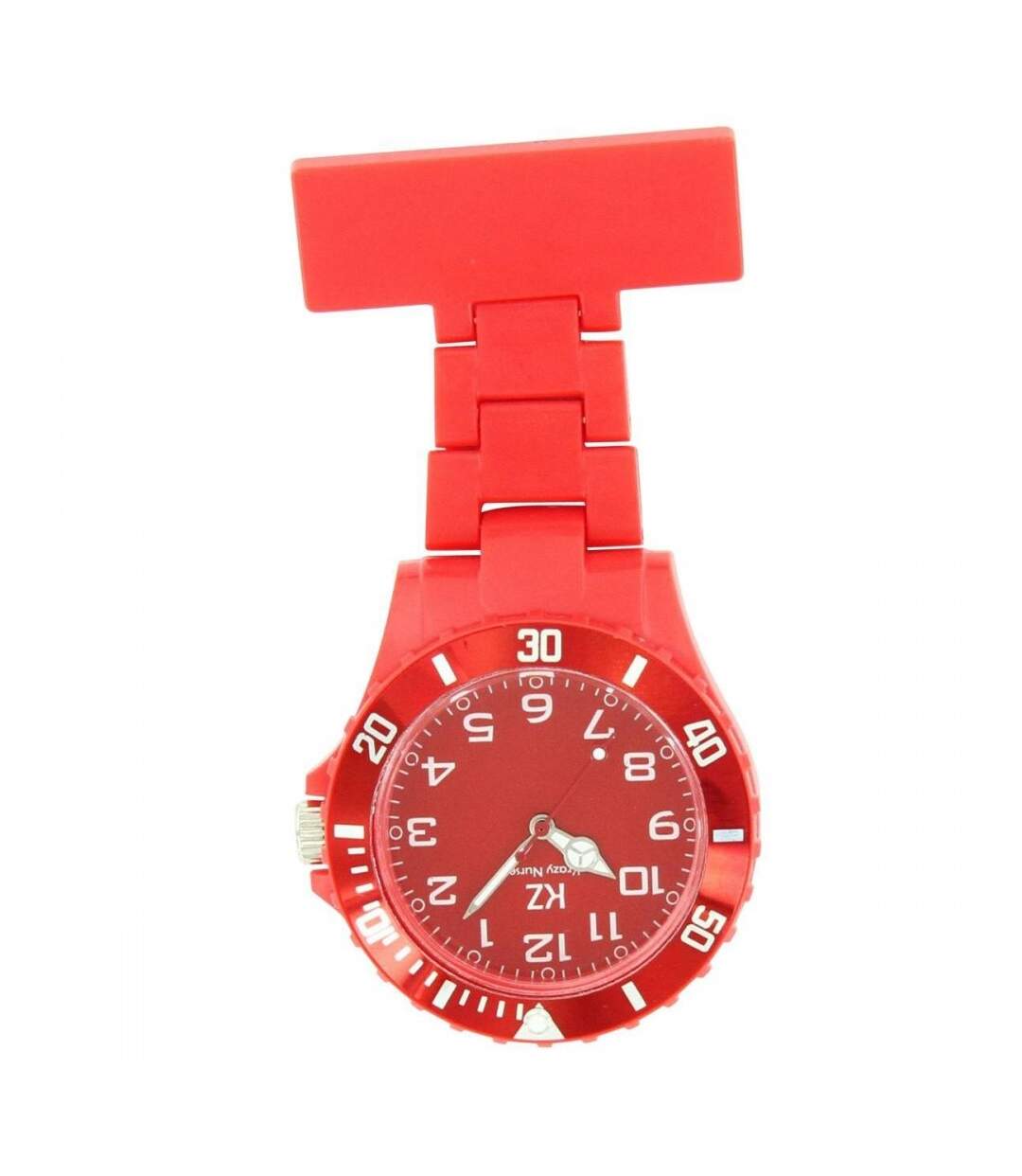 Montre infirmière Plastique Rouge broche 135