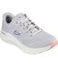 Skechers Womens/Ladies 2.0 - Big League Arch Fit Sneakers (Light Grey/Multicolored) - UTFS10633