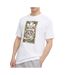 T-shirt Blanc Homme Adidas Camo Tongue - L